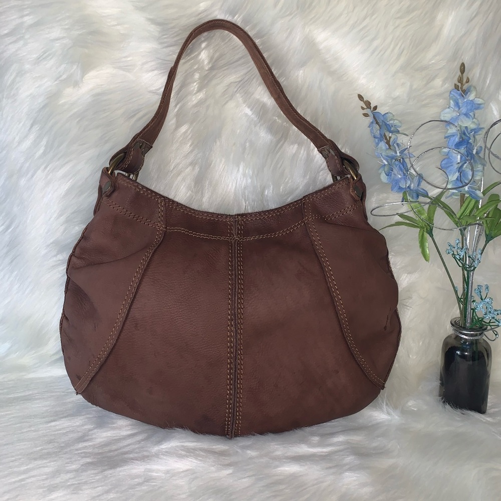 Lucky Brand •Vintage Inspired Brown Leather Bag - Picture 2 of 9